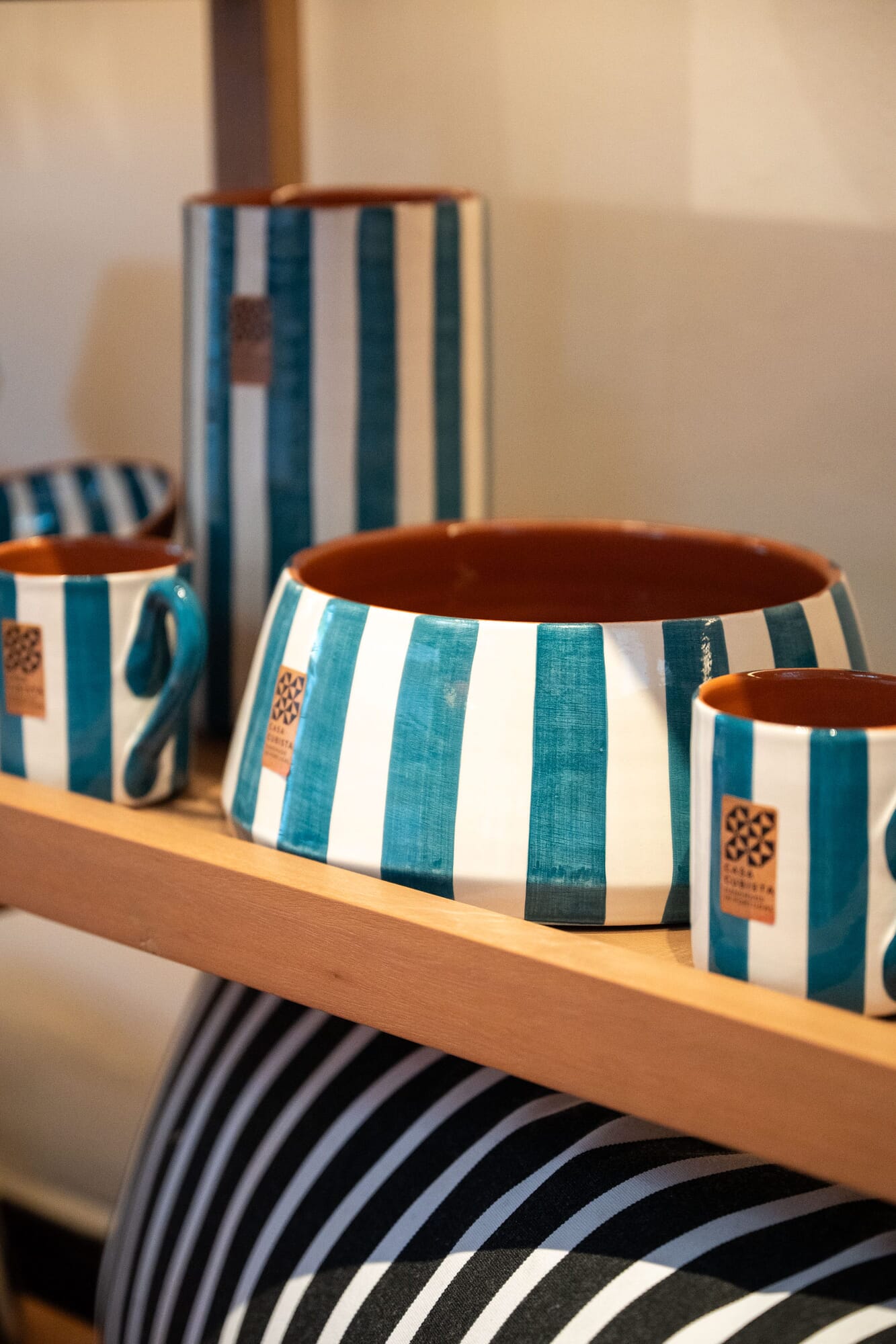 Ensaladera Bold Stripe Teal - Imagen principal