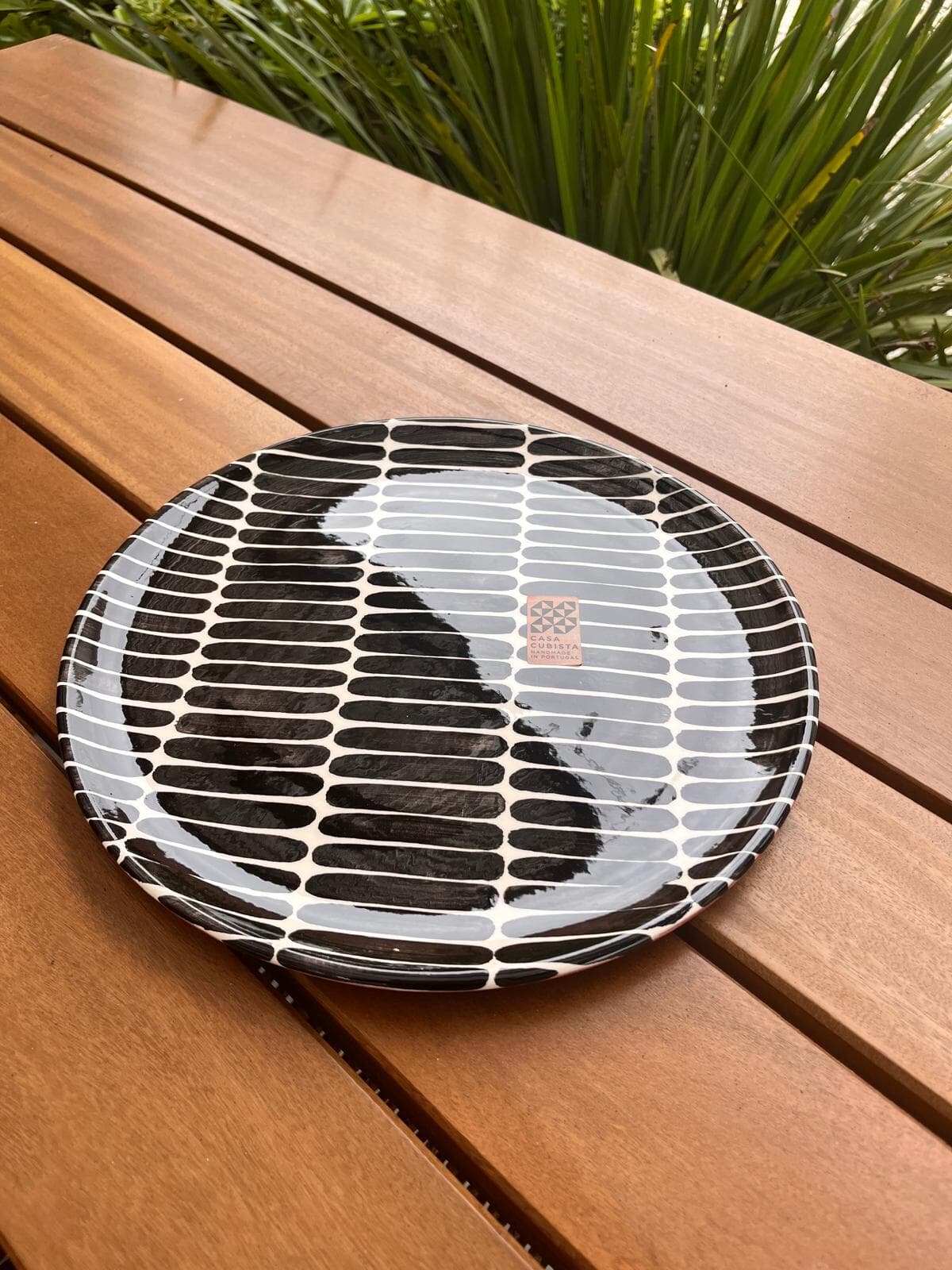 Large Plate Dash Black