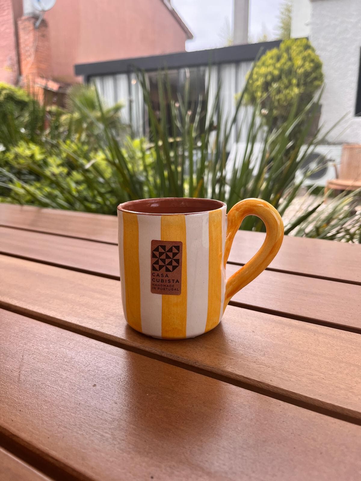 Mug Bold Stripe Vertical Yellow