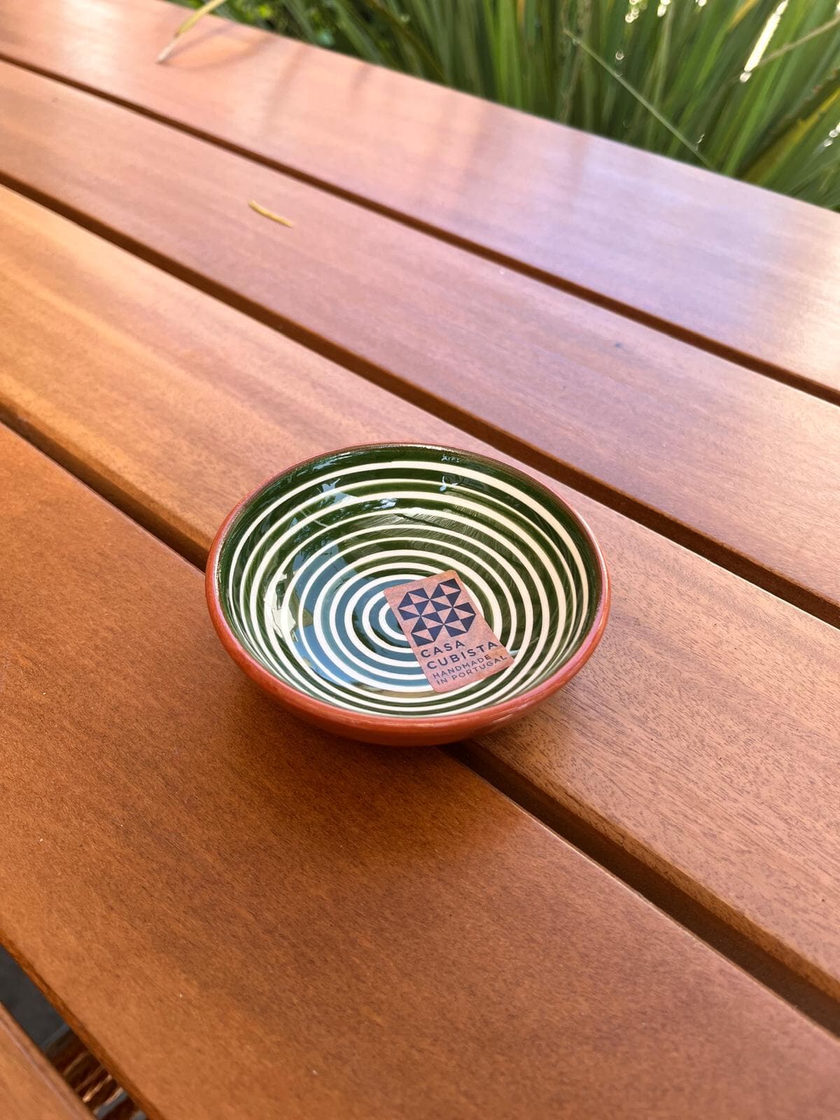 Mini Bowl Classic Stripe Dark Green