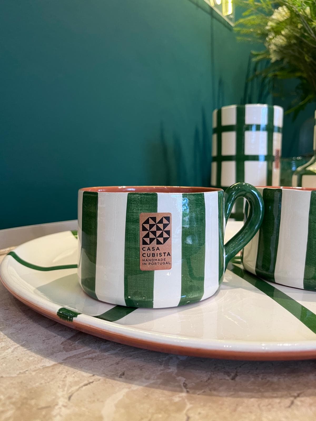 Flat Mug Vertical Dark Green