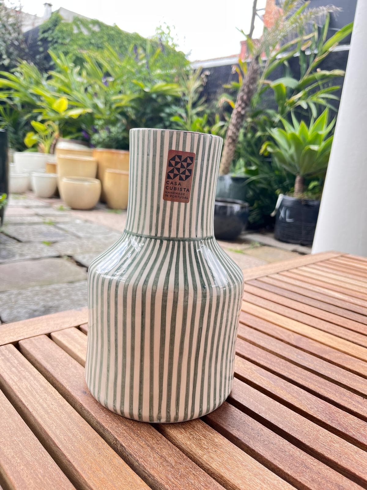 Florero Neck Stripe Sage