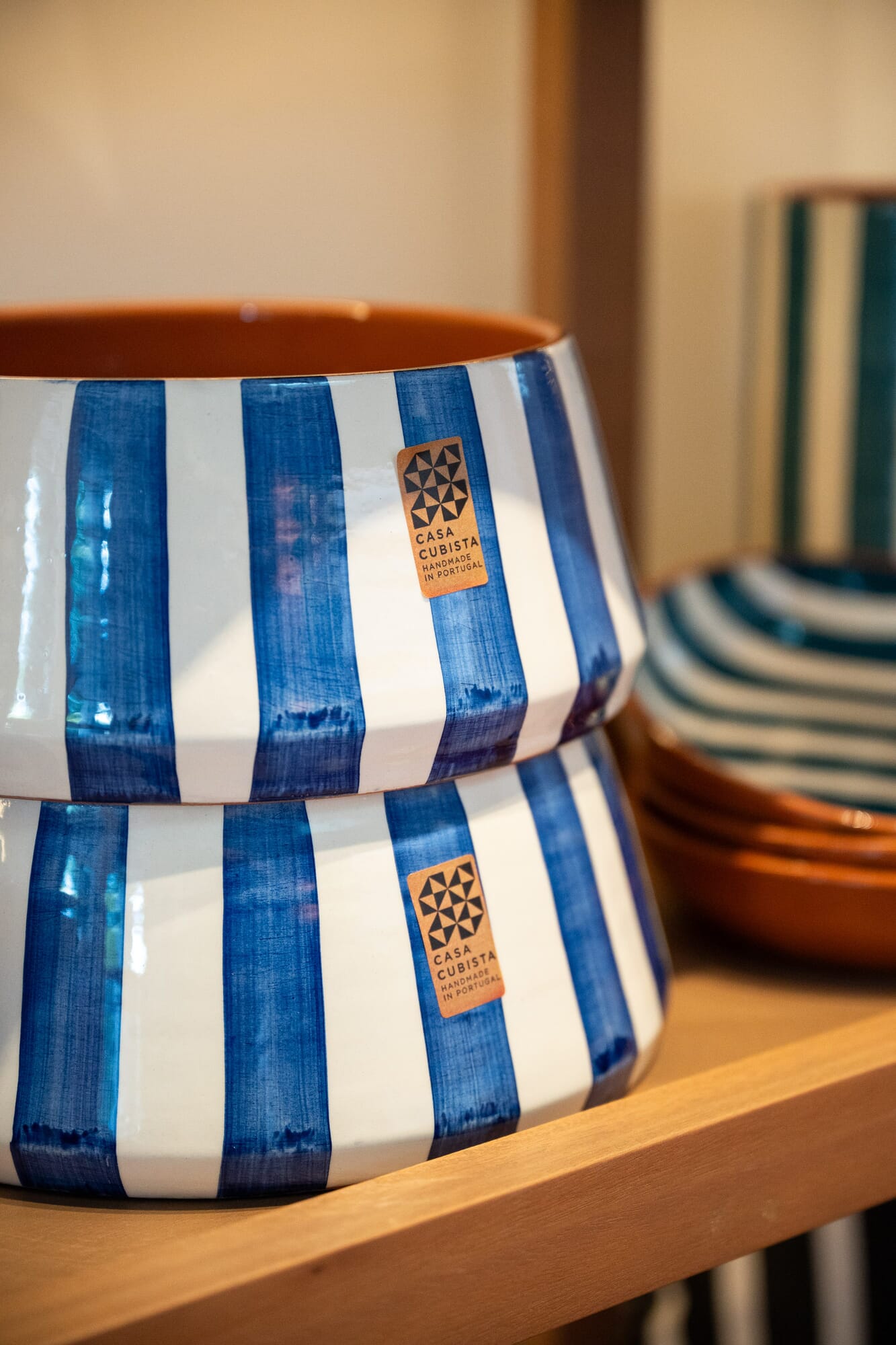 Ensaladera Bold Stripe Blue