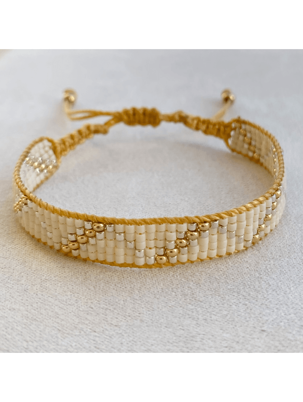Pulsera LUCIA tejida - beige