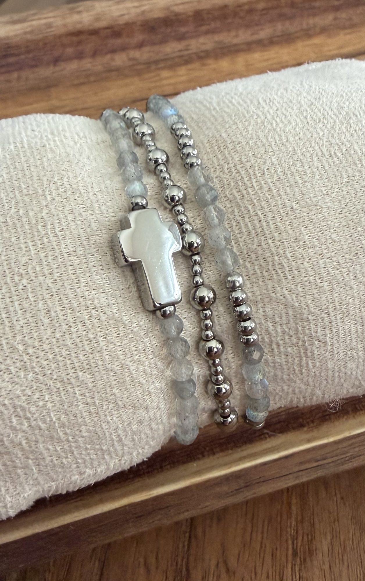 Pulsera ESENCIAL en acero plateado