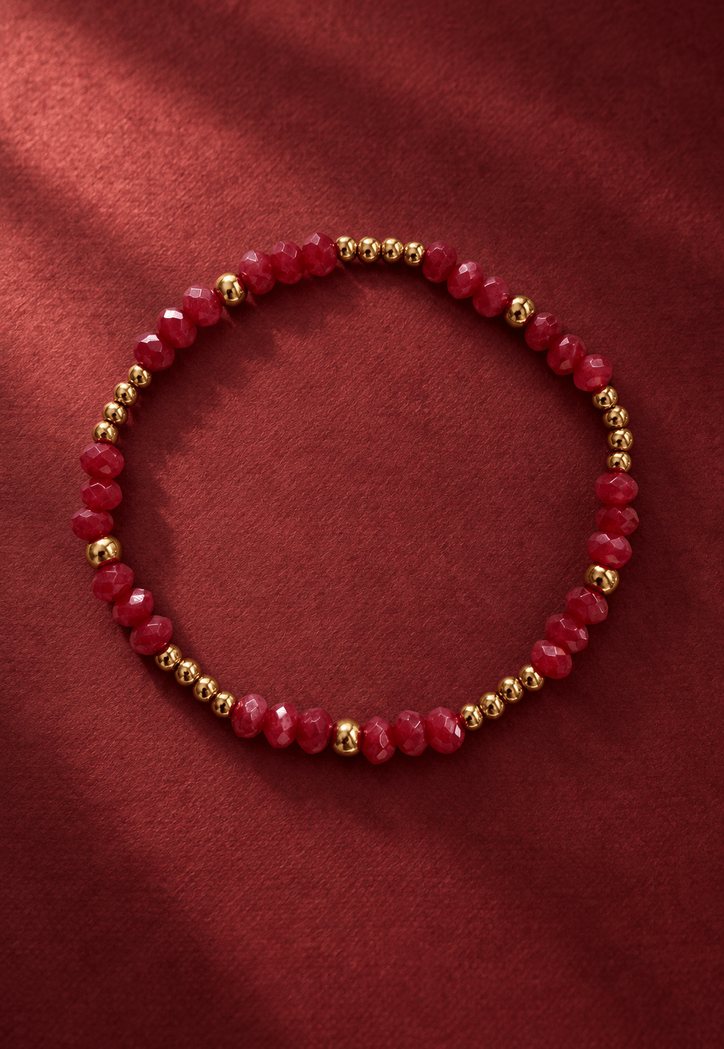Pulsera LICHI en acero y piedras naturales