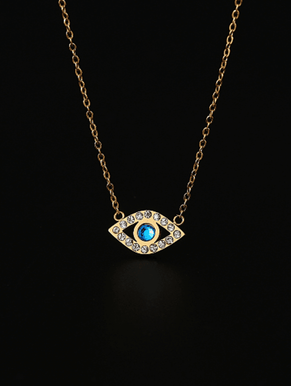 Collar OJITO TURCO en acero dorado