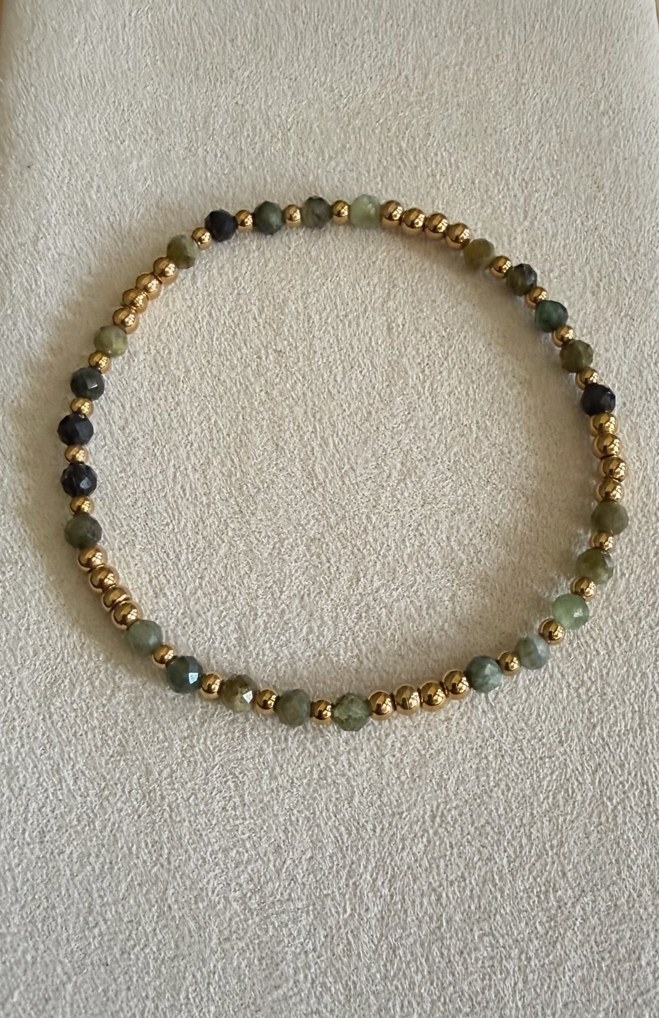 Pulsera PALMA en acero y piedras naturales