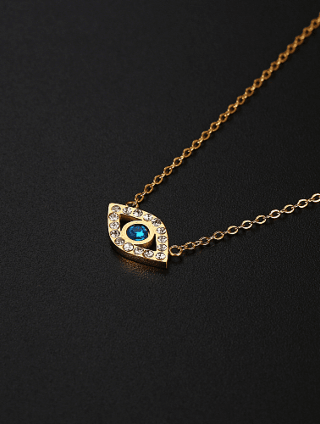 Collar OJITO TURCO en acero dorado