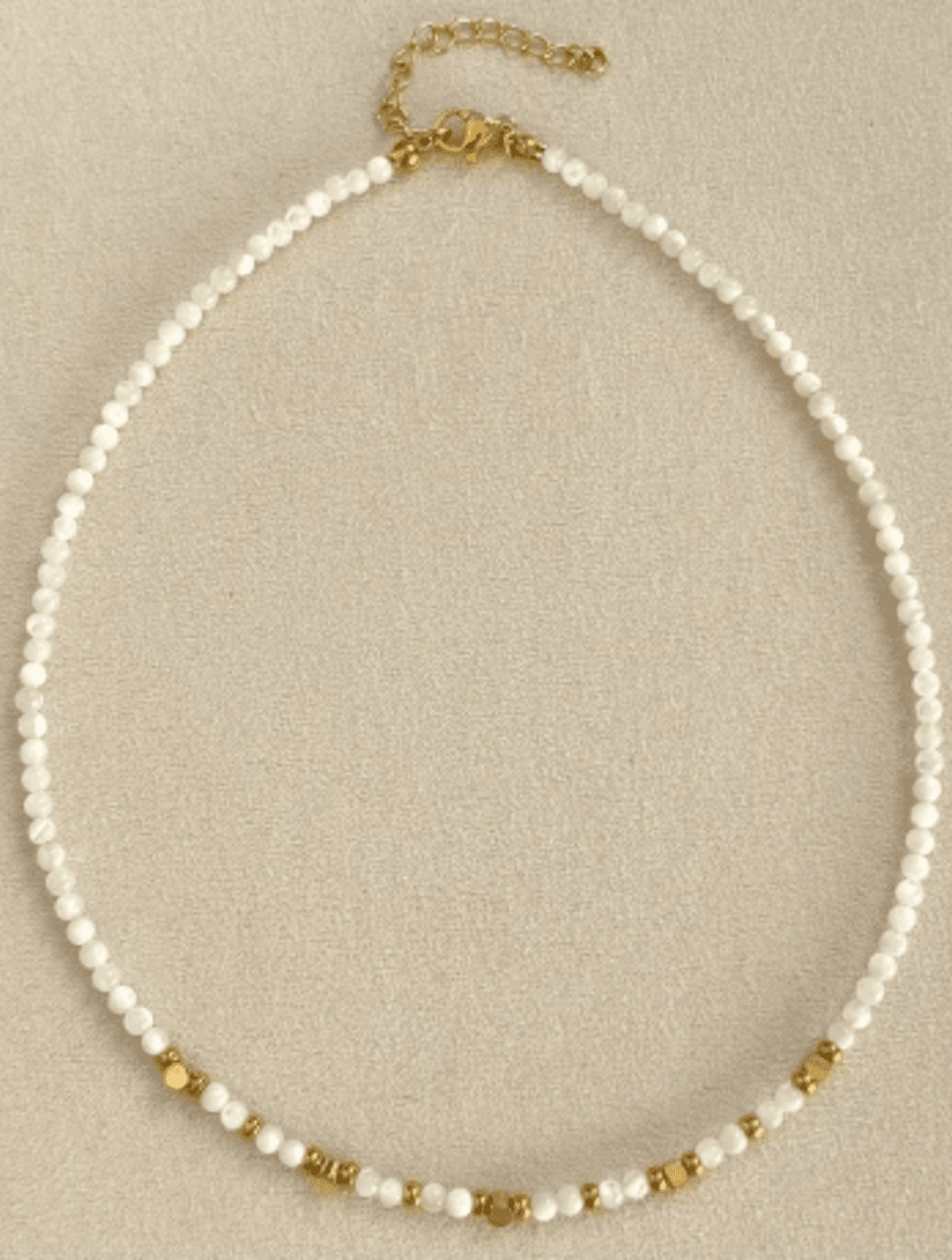 Collar BOREAL en acero y piedras naturales