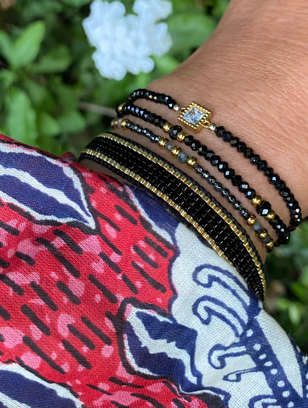 Pulsera SQUARE con piedras naturales