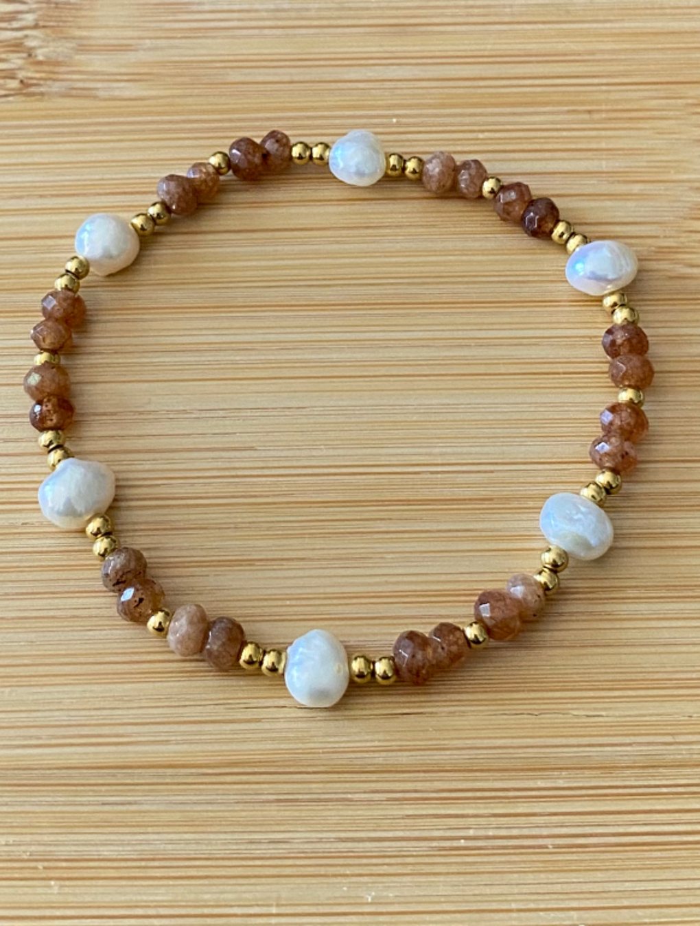 Pulsera HAVANA en acero y piedras naturales