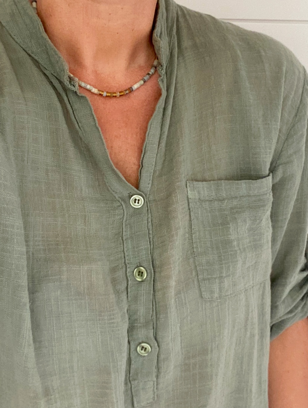 Collar SAFARI con hematita y piedras naturales