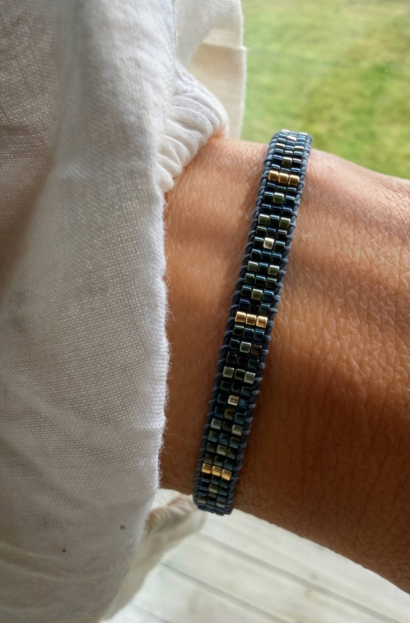 Pulsera COSTA AZUL tejida
