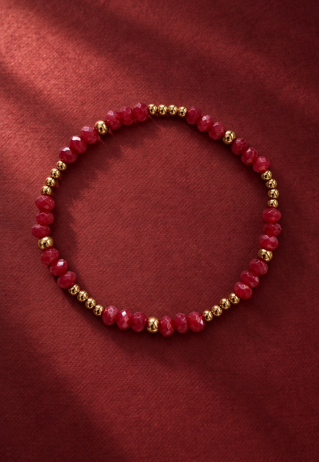Pulsera LICHI en acero y piedras naturales