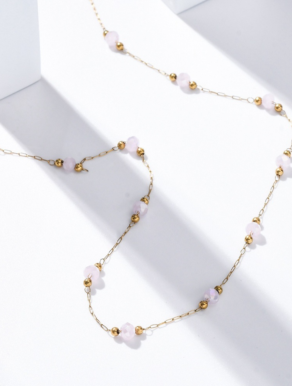 Collar ELINA en acero y cristal