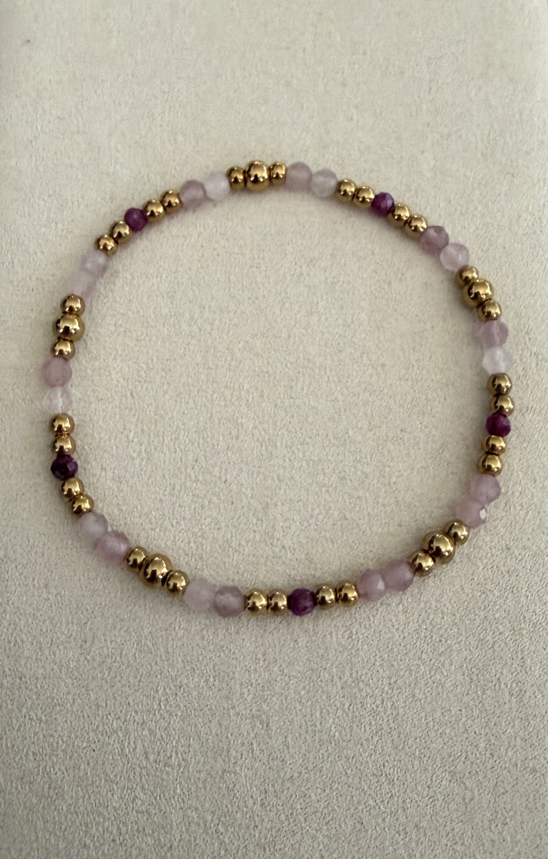 Pulsera RIVIERA en acero y piedras naturales
