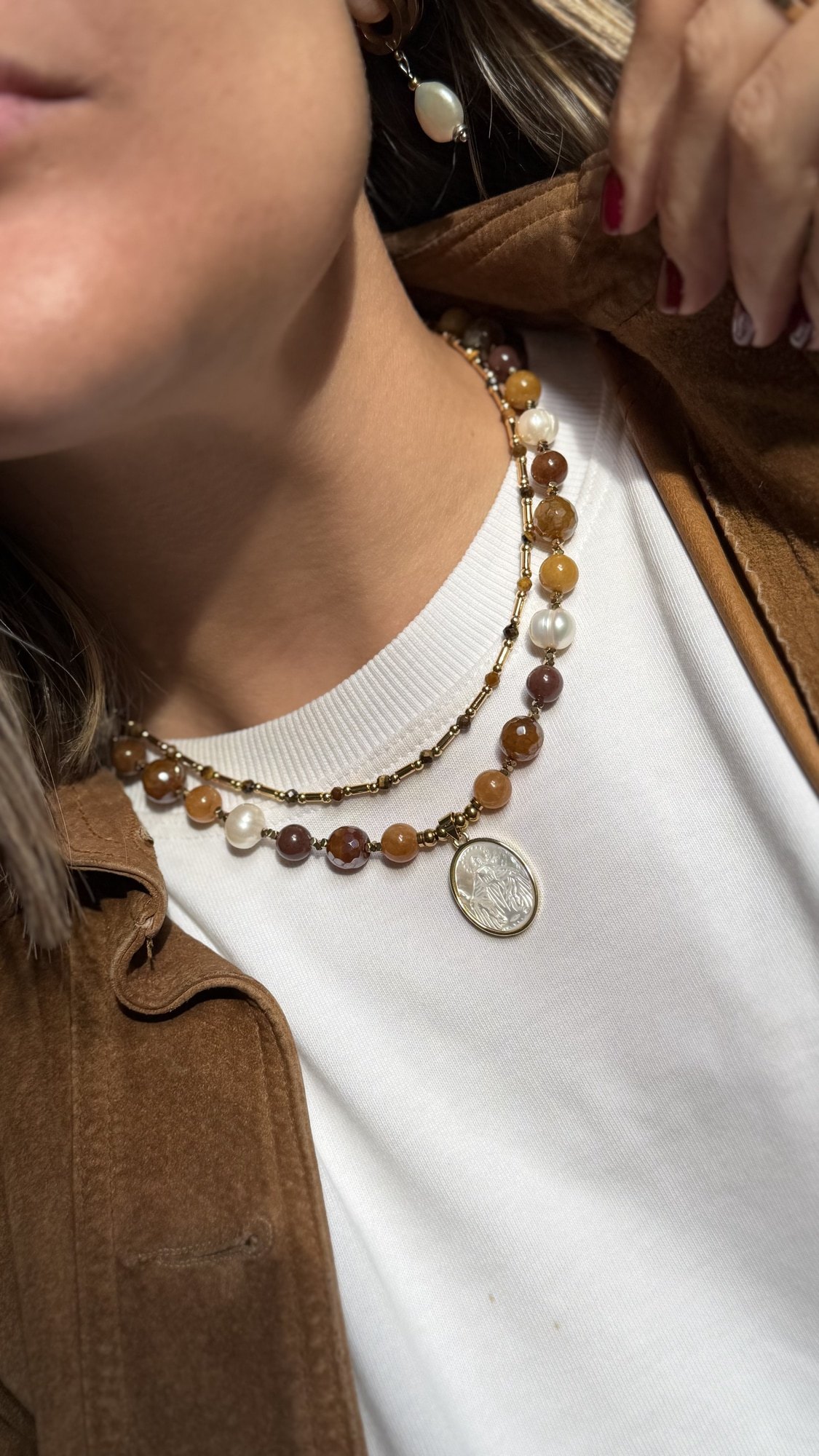 Collar Susi Beige