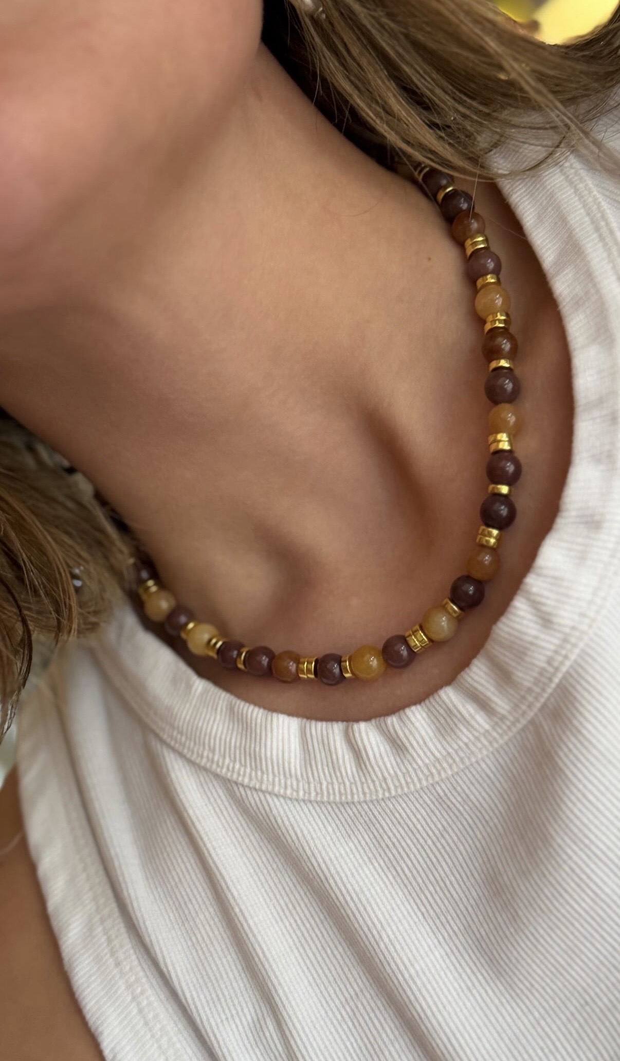 Collar Elena Chocolate