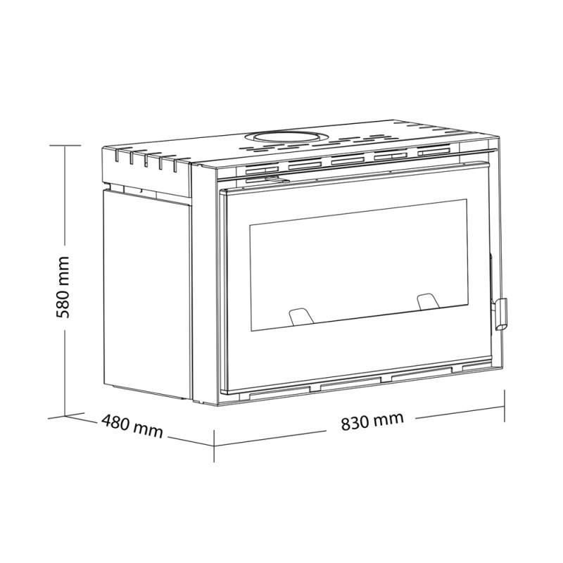 CALEFACTOR AMESTI INSERTO 800 PALLADIO