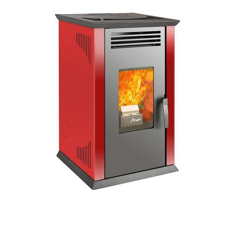 CALEFACTOR AMESTI PELLET ITALY 8100 BORDO 9.3kw + KIT DE INSTALACION DE REGALO