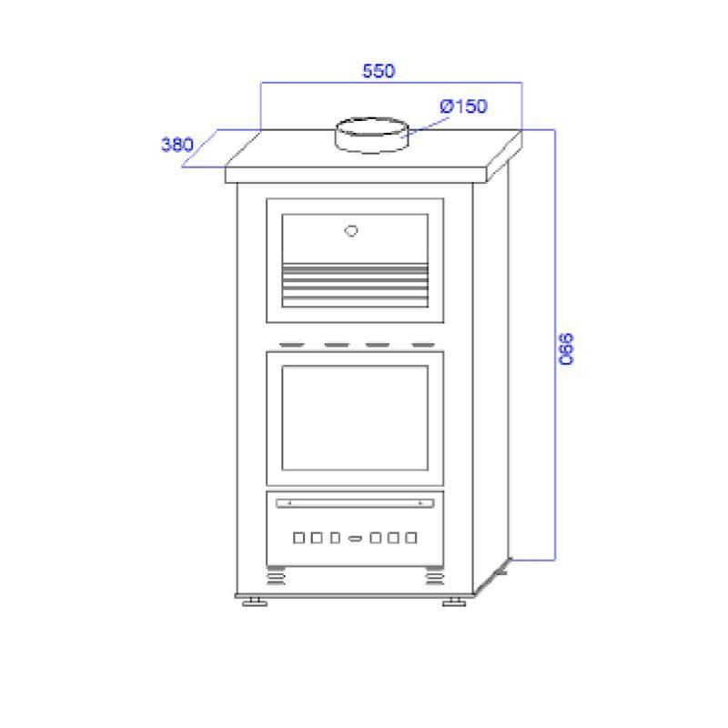 CALEFACTOR METLOR IRIS N990 C/HORNO