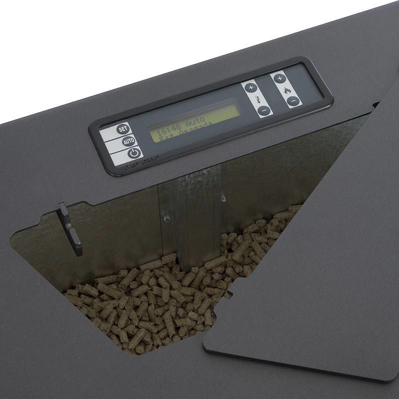 CALEFACTOR AMESTI PELLET ITALY 8100 NEGRO 9.3kw + KIT DE INSTALACION DE REGALO