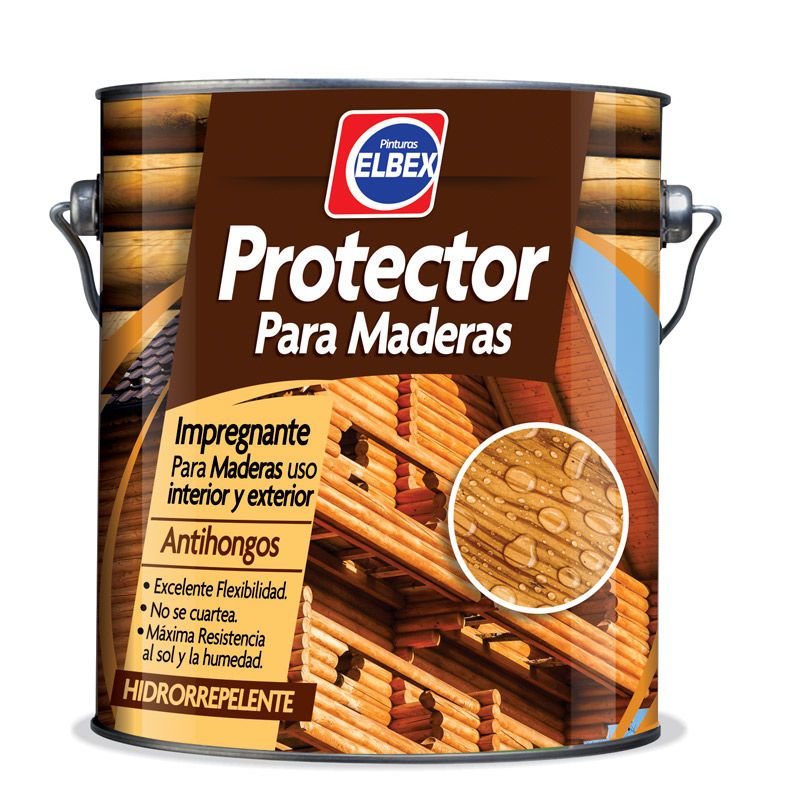 PROTECTOR DE MADERA ELBEX ROBLE OSCURO 18 LTS