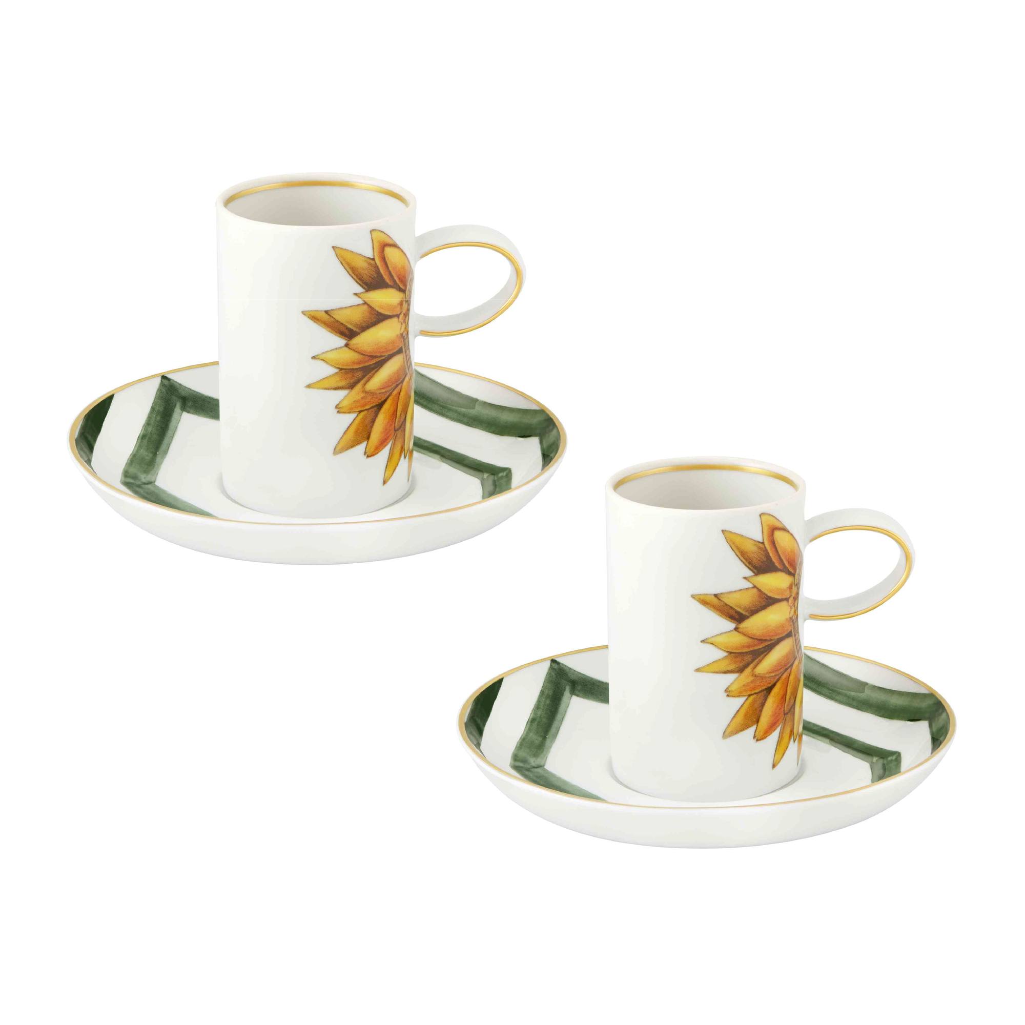 Amazonia Conjunto 2 Tazas Cafe c/Platillo