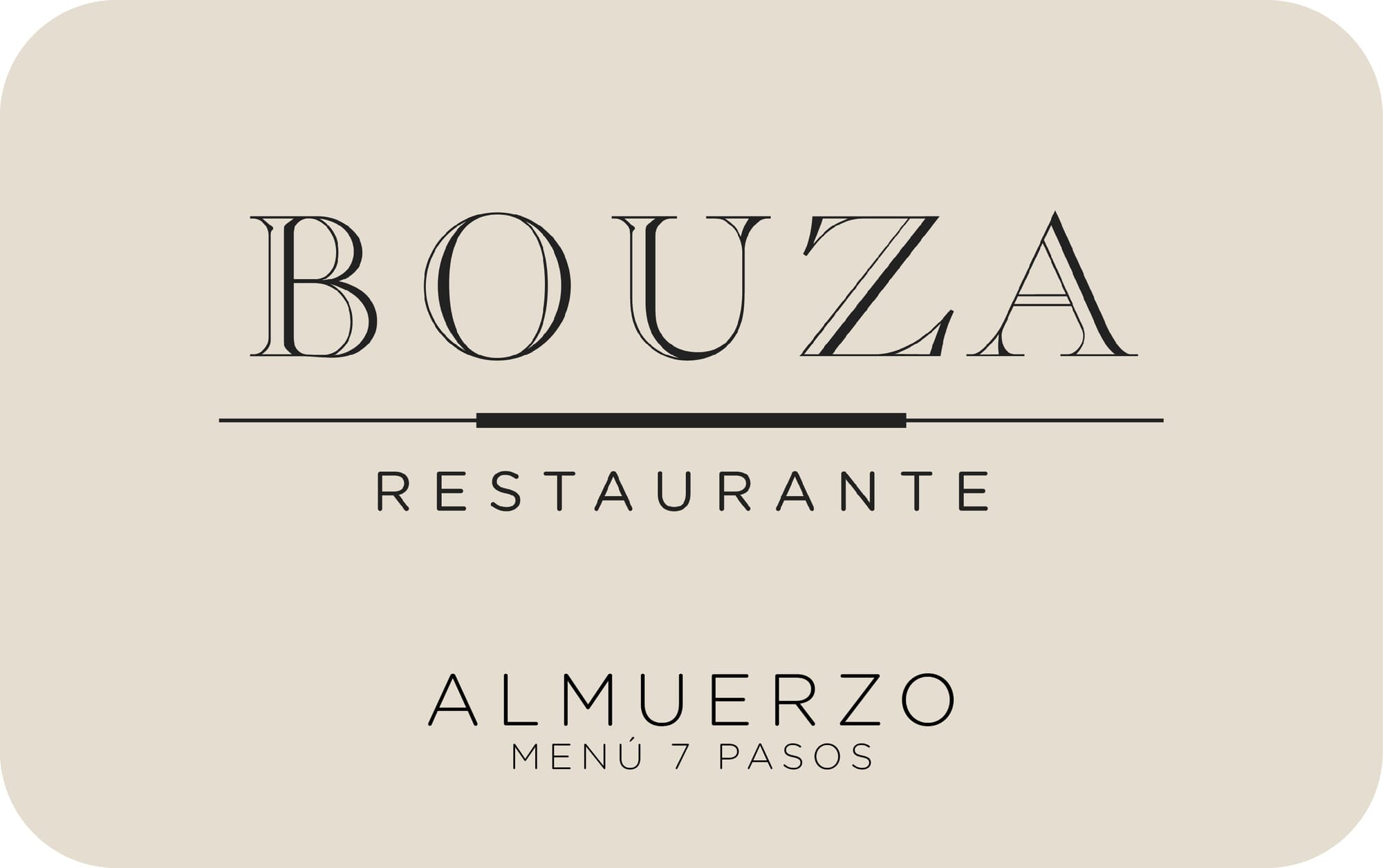 Menú 7 pasos para 2 personas - Restaurante Bodega Bouza