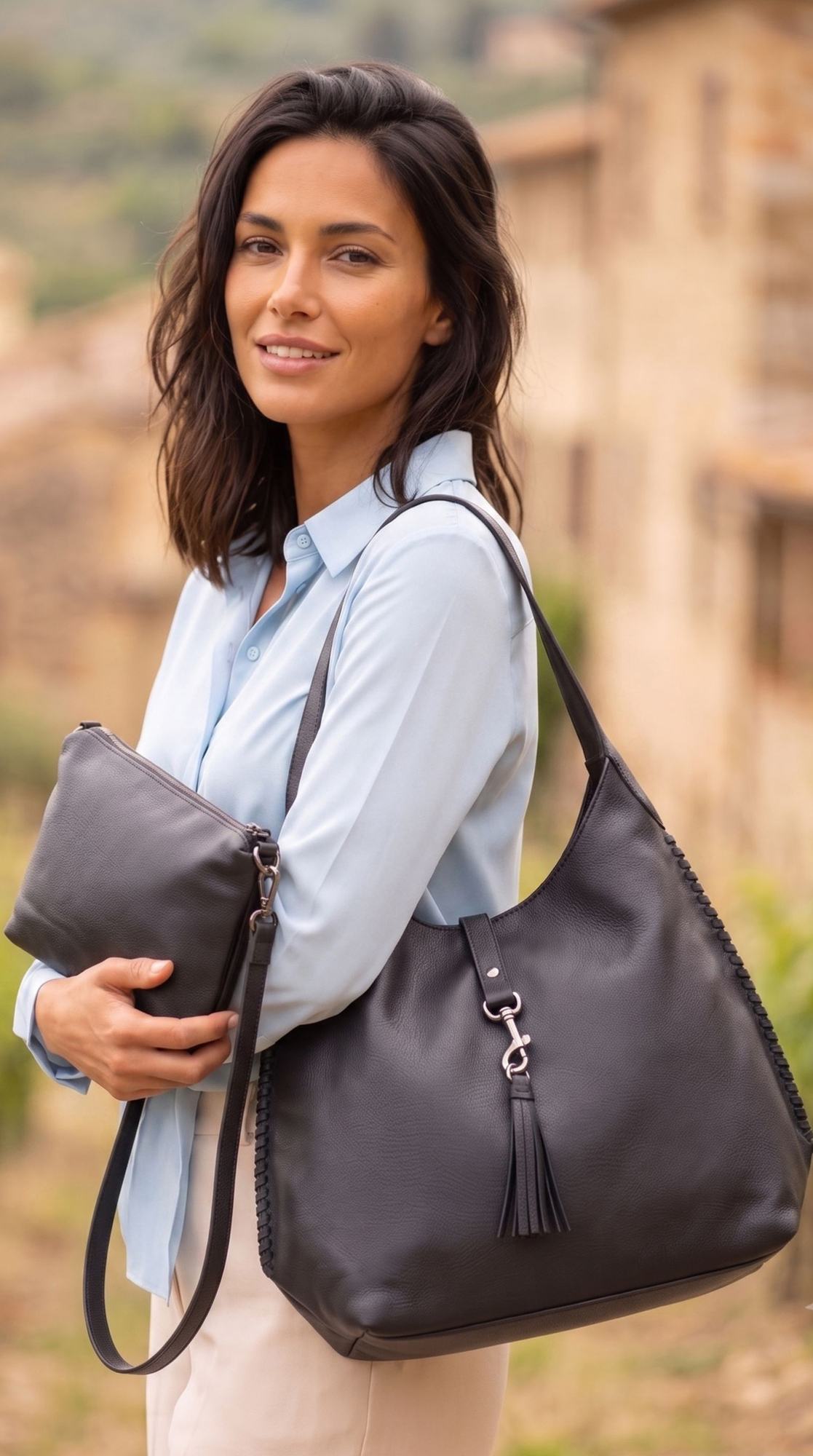 BOLSO BIANCA +ESTUCHE PU  46X40