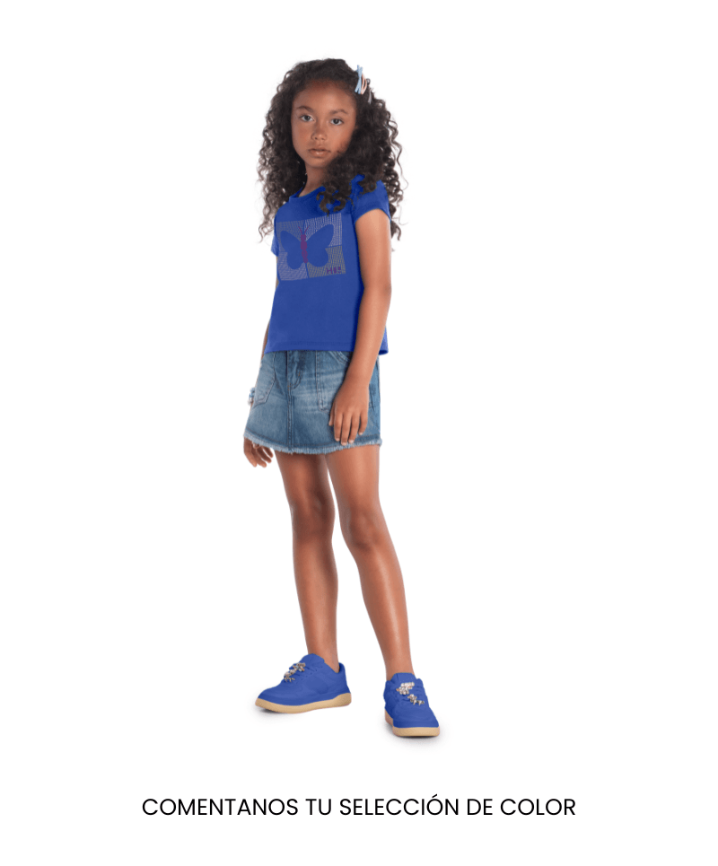 BLUSA C/APLIQUE MARIPOSA