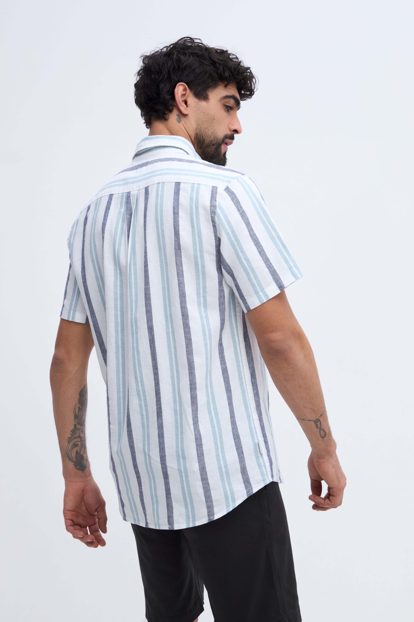 CAMISA MANGA CORTA DE LINO LUC