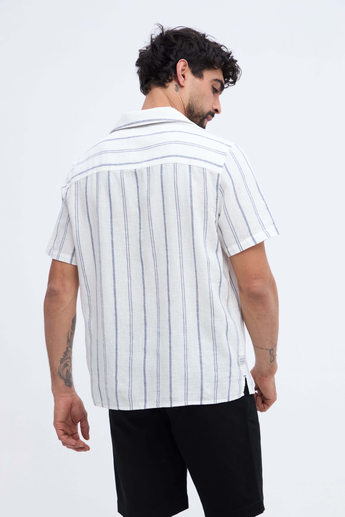 CAMISA MANGA CORTA DE LINO EVARISTE