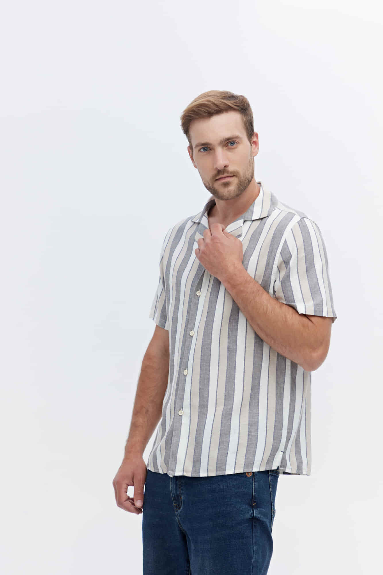 CAMISA MANGA CORTA DE LINO EVARISTE