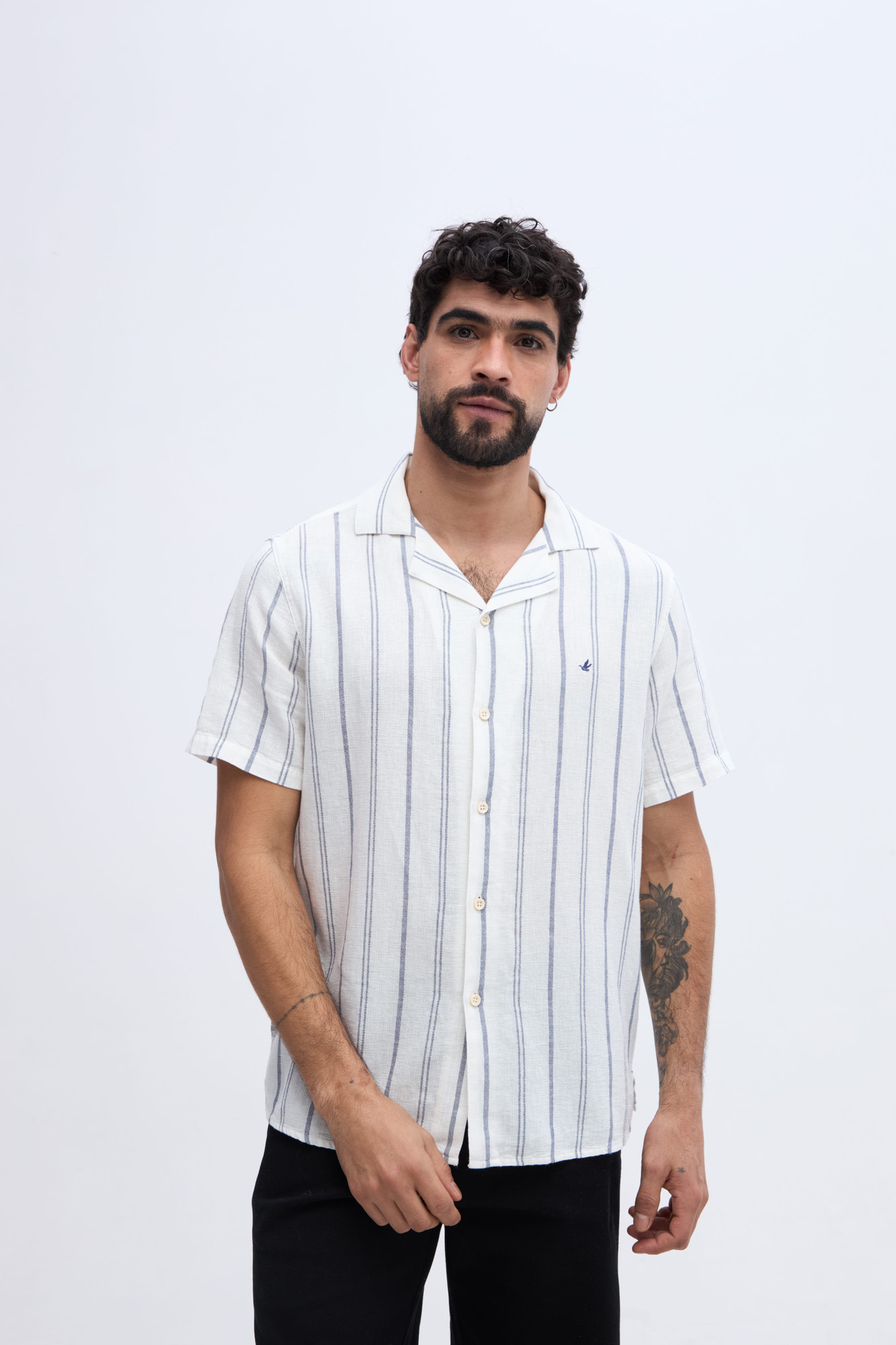 CAMISA MANGA CORTA DE LINO EVARISTE