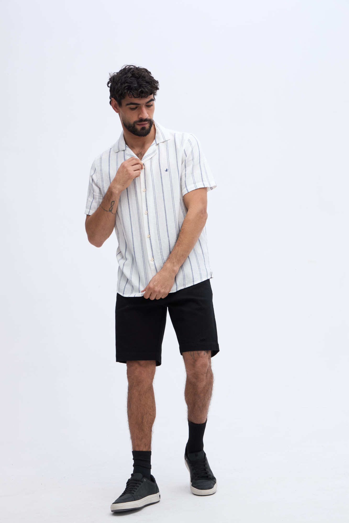 CAMISA MANGA CORTA DE LINO EVARISTE