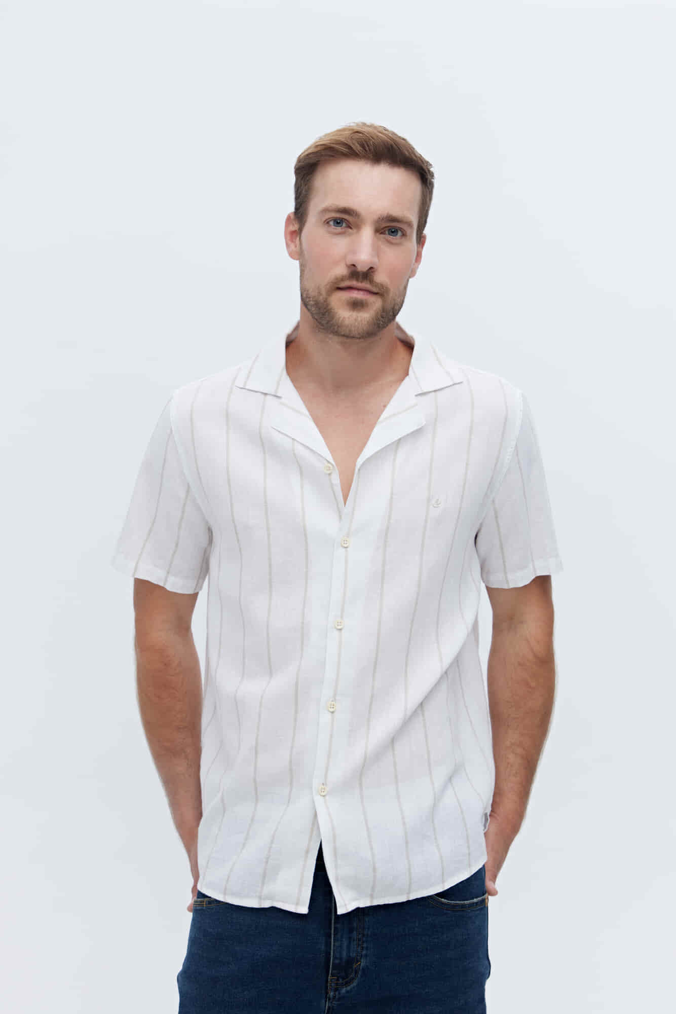 CAMISA MANGA CORTA DE LINO EVARISTE