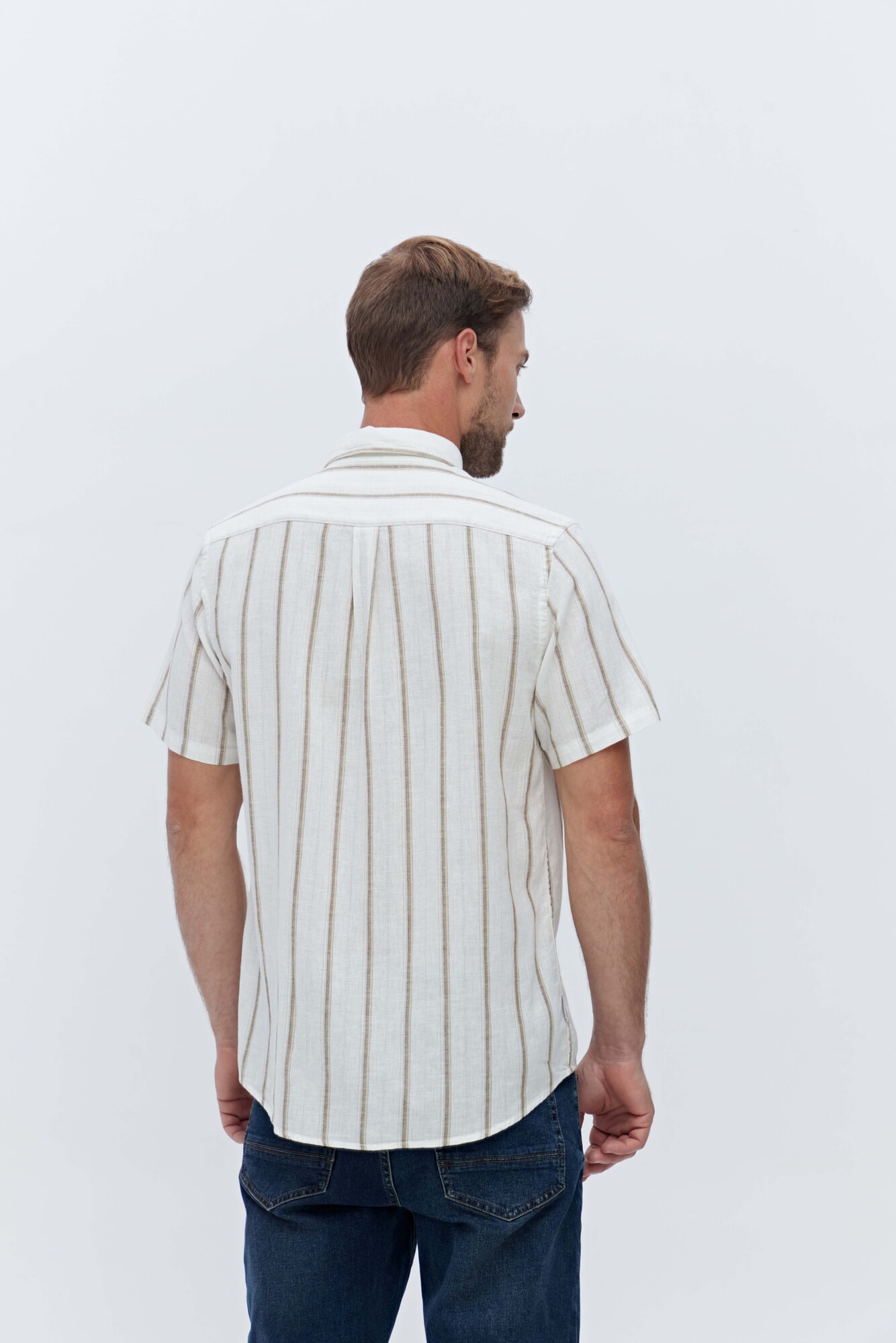 CAMISA MANGA CORTA DE LINO LUC