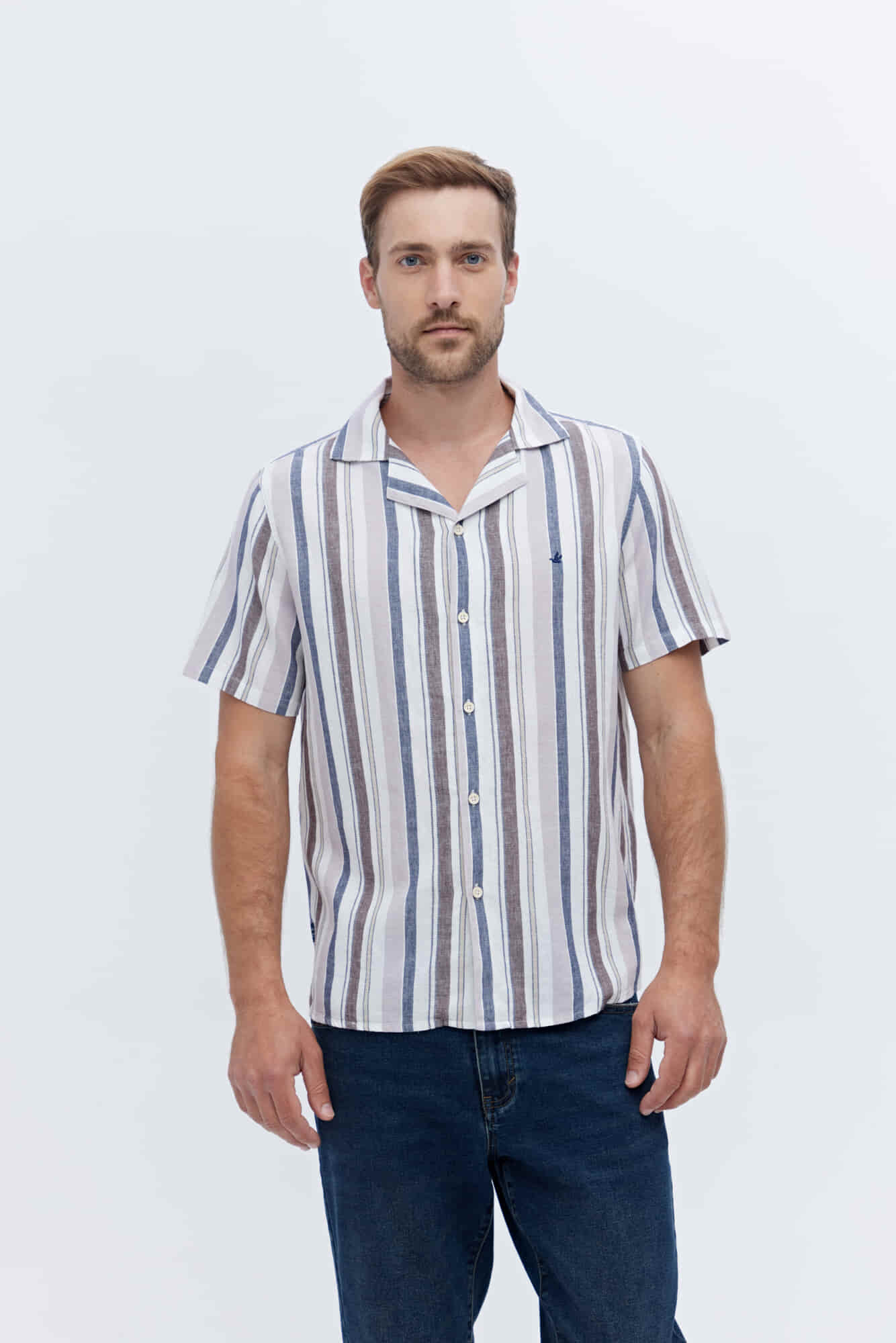 CAMISA MANGA CORTA DE LINO EVARISTE