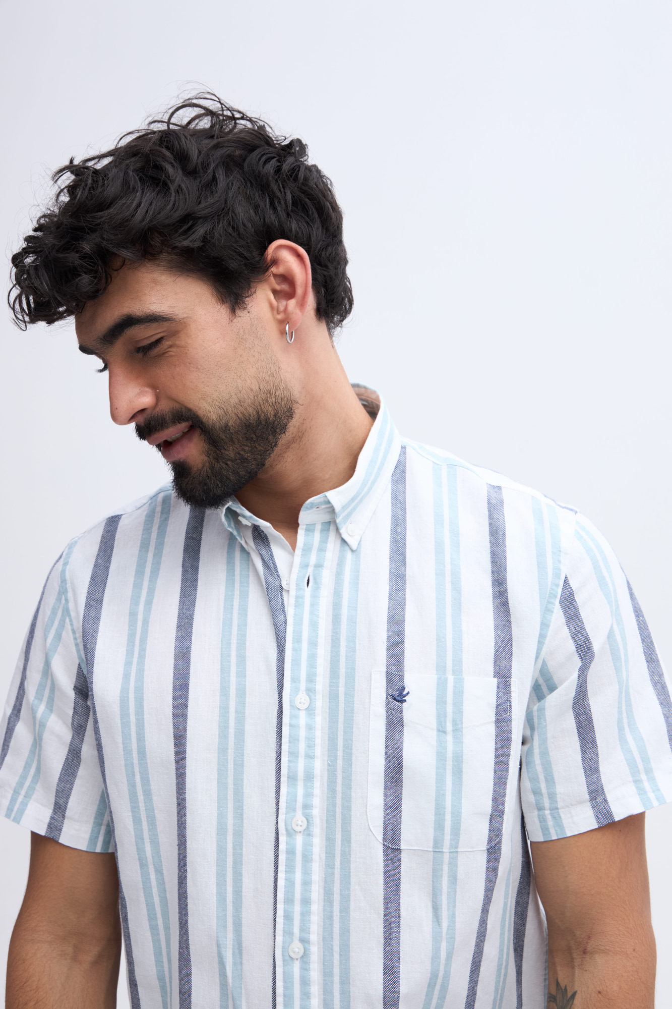 CAMISA MANGA CORTA DE LINO LUC