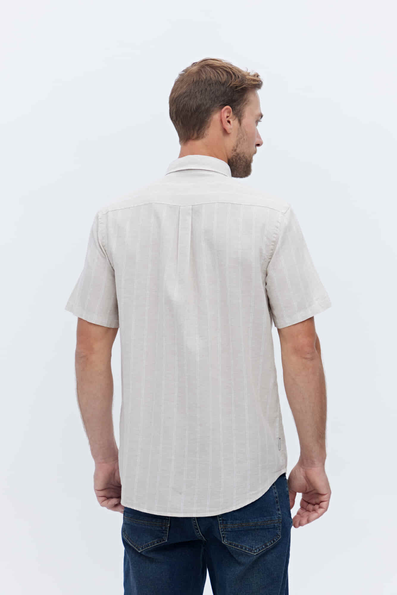 CAMISA MANGA CORTA DE LINO LUC