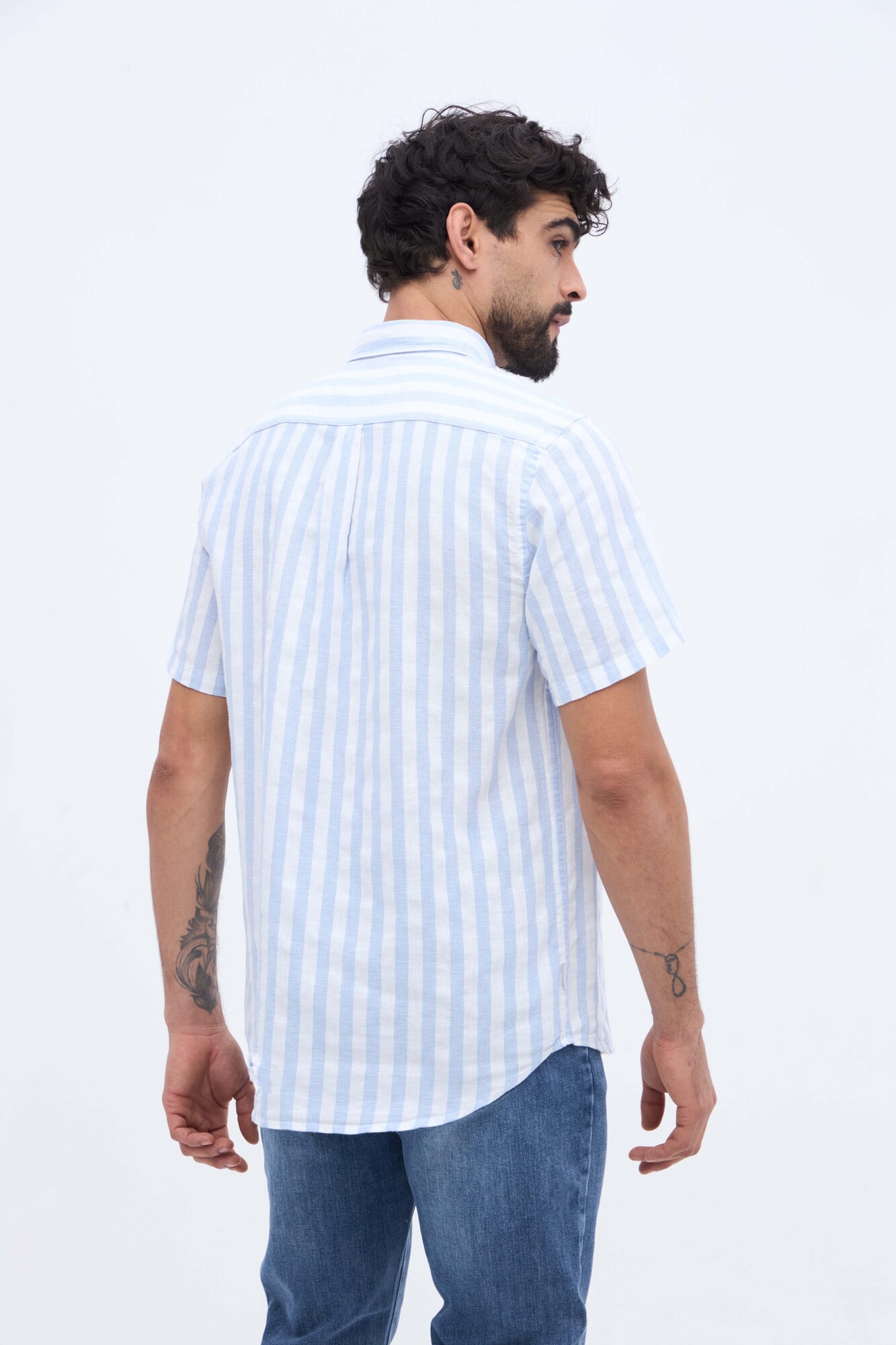 CAMISA MANGA CORTA DE LINO LUC