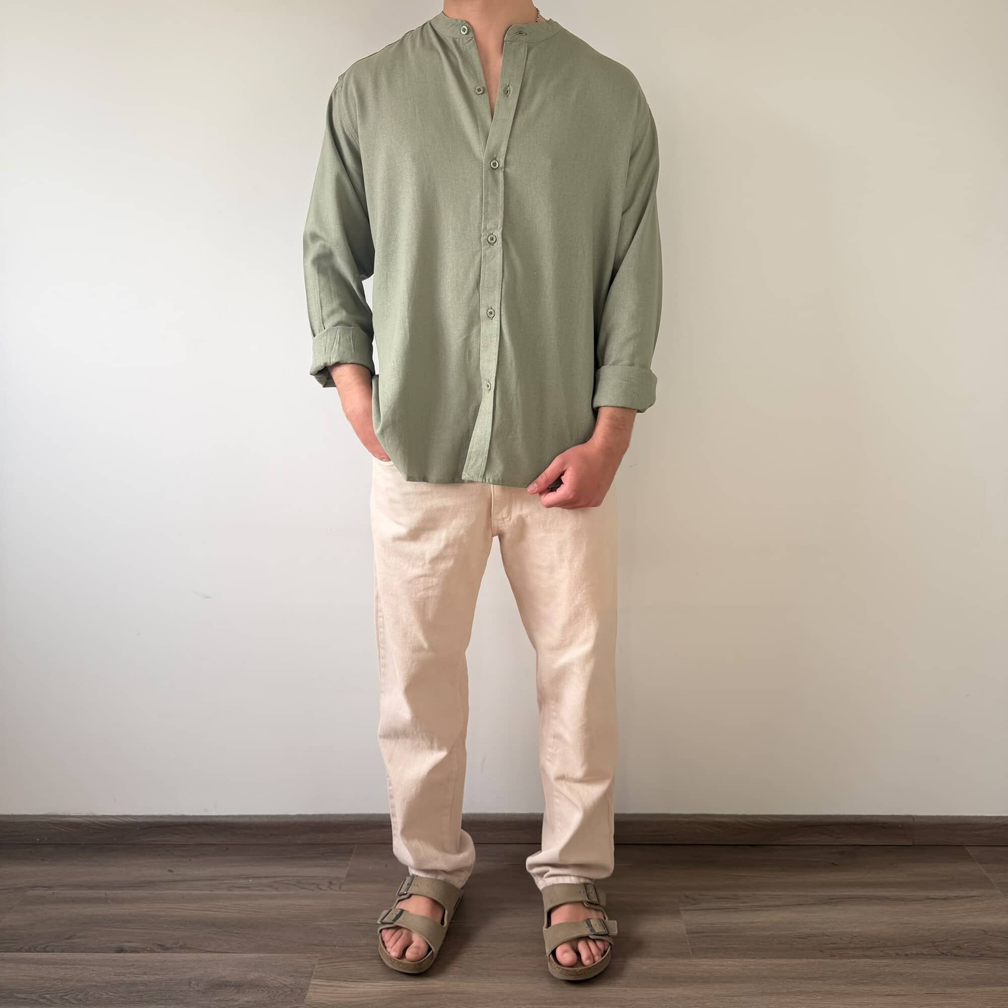 Camisa Manga Larga Mao Deko