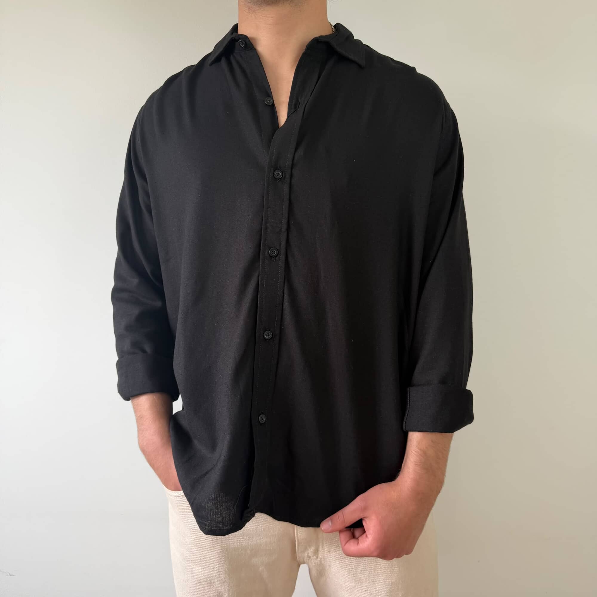 Camisa Manga Larga Lino Raze
