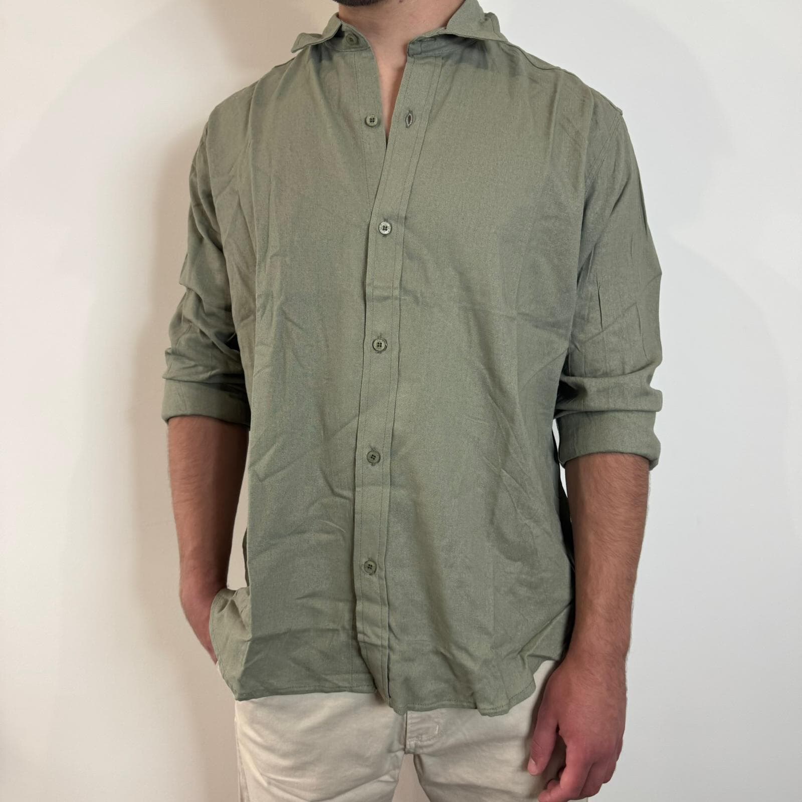 Camisa Manga Larga Lino Raze