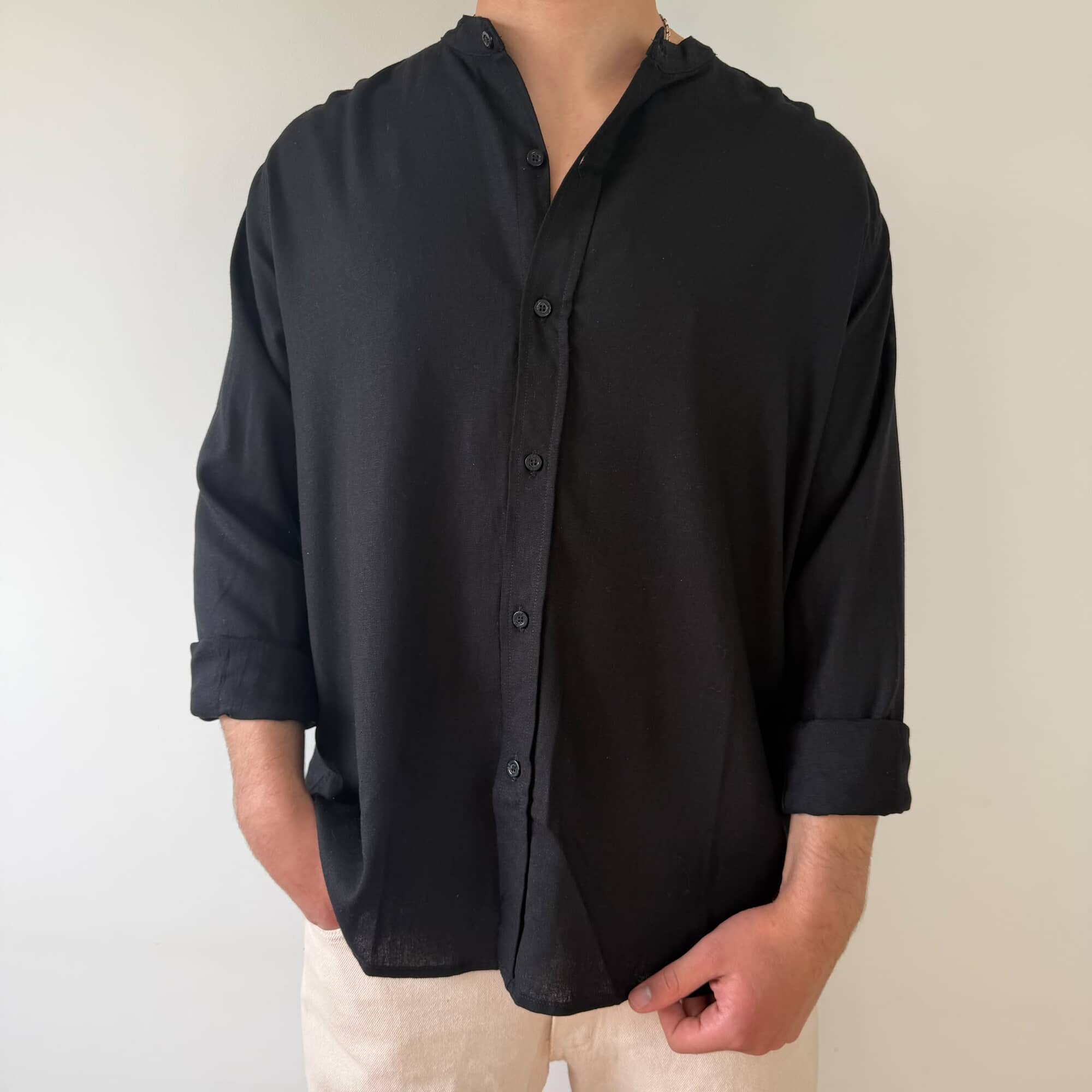 Camisa Manga Larga Mao Deko