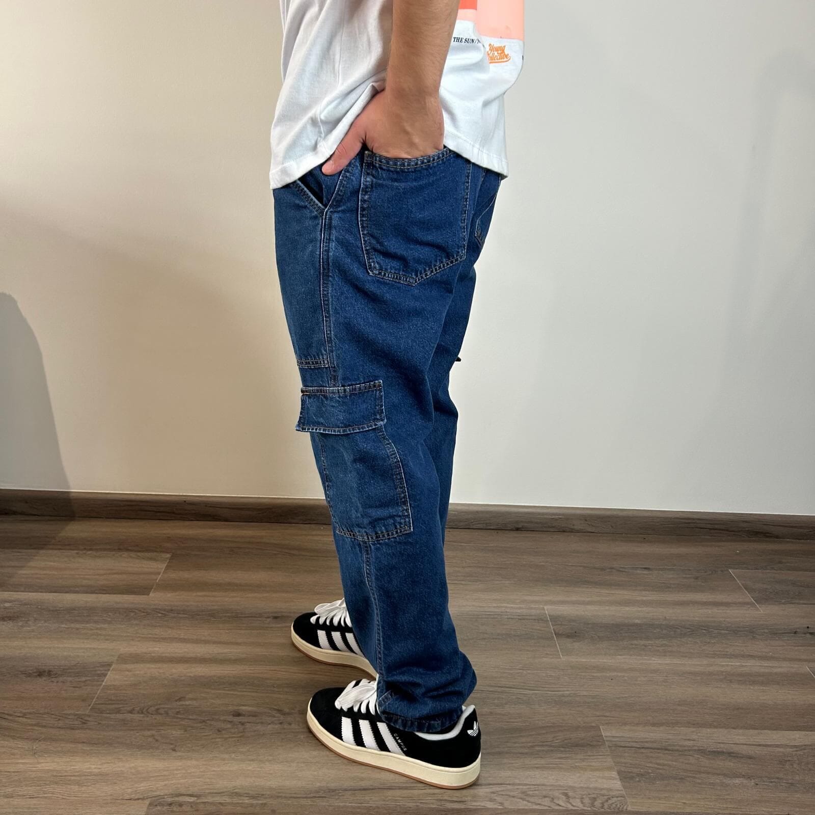 Pantalon cargo recto