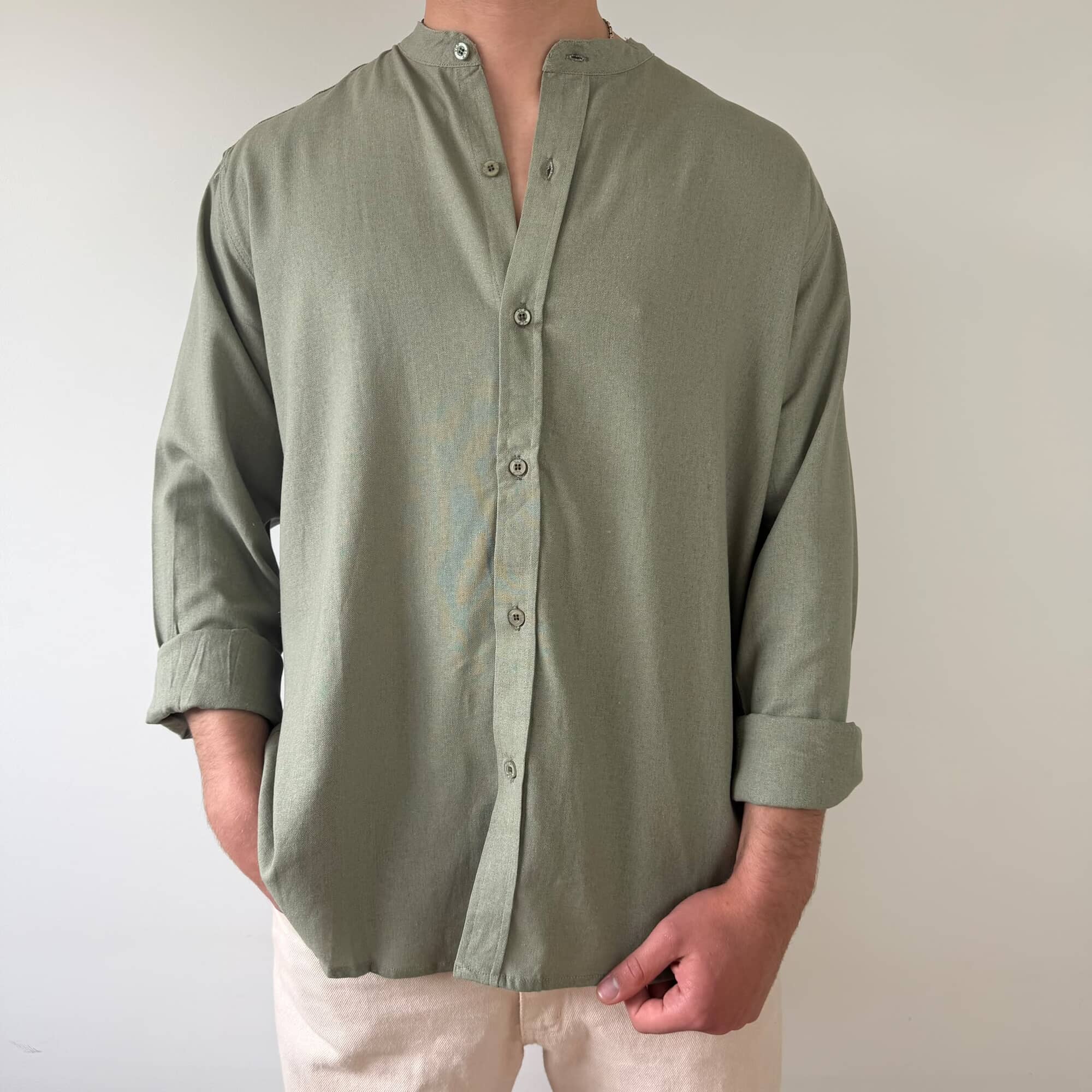 Camisa Manga Larga Mao Deko