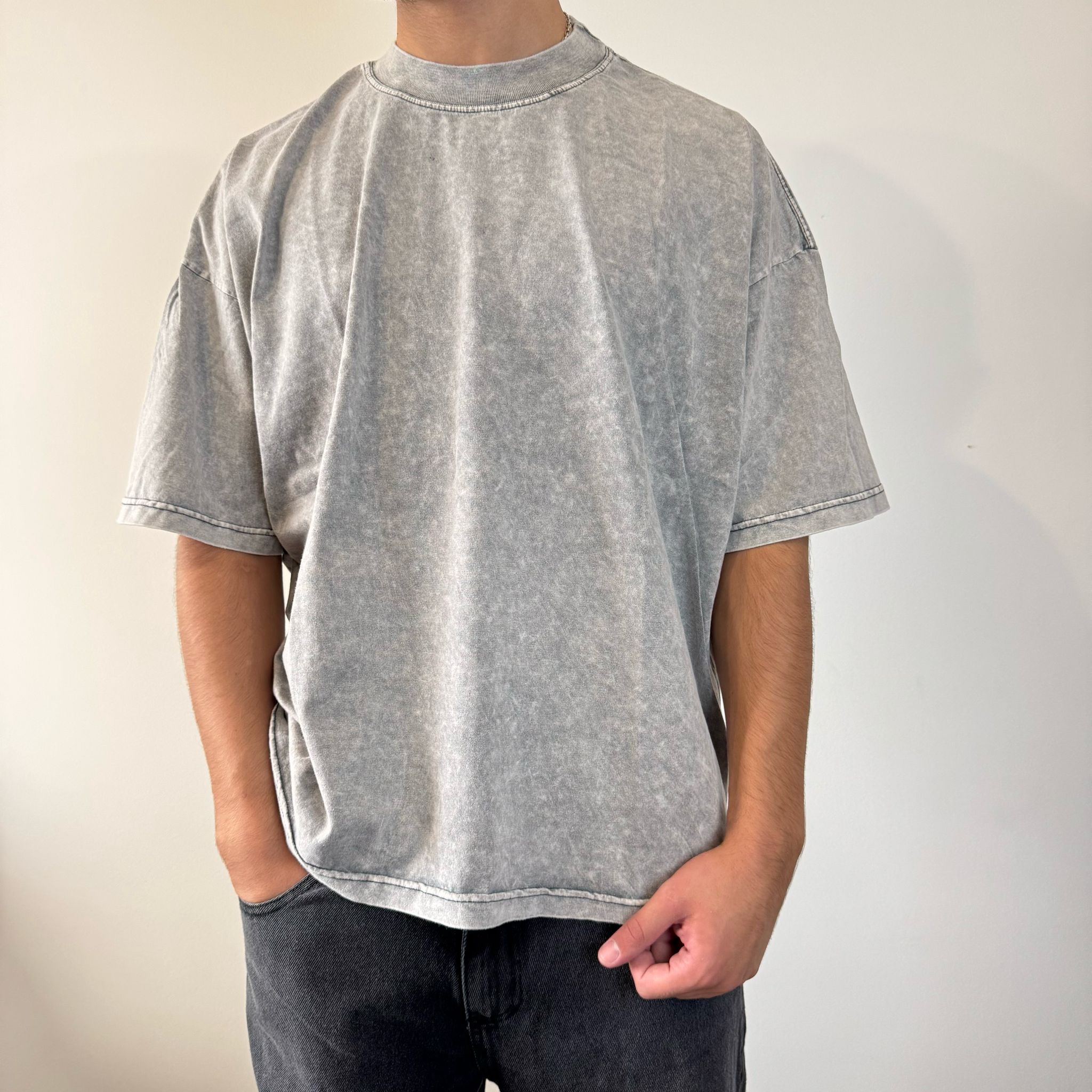 Remera boxy snow